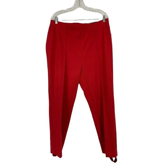 Style & Co.Women's Red Stretch pants with Detachable Stirrups - Picture 2 of 5